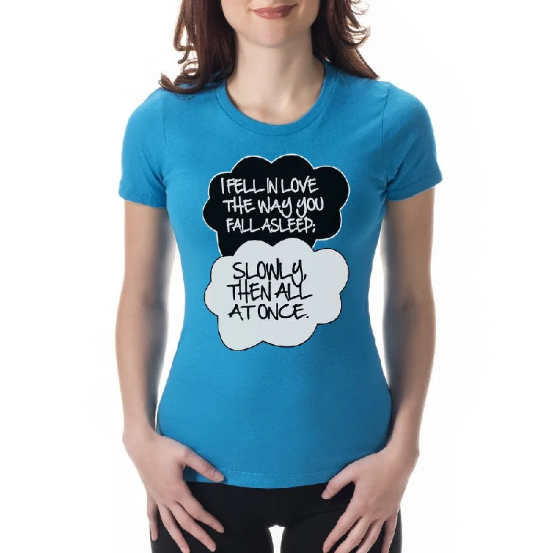 "I Fell In Love" John Green Quote from The Fault in Our Stars Girl's T-Shirt Knit Fabric Woven Fabric Fleece Fabric