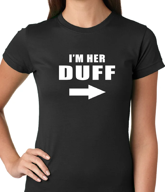 I'm Her DUFF Arrow Designated Ugly Fat Friend Girls T-shirt Striped Floral Plaid