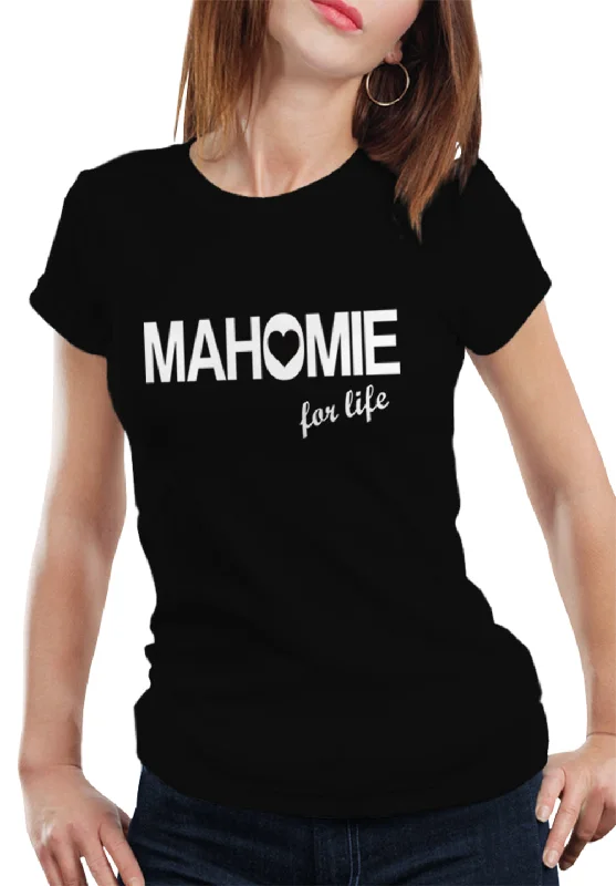 Mahomie For Life Girl's T-Shirt Ribbed T-Shirt High Neck Heavyweight
