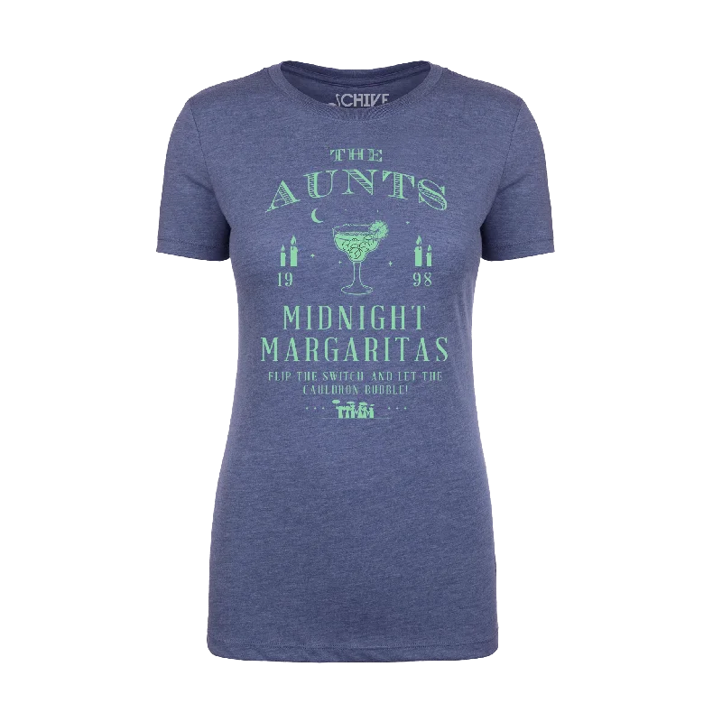 Midnight Margaritas Women's Tee Denim Fabric Leather Fabric Suede Fabric