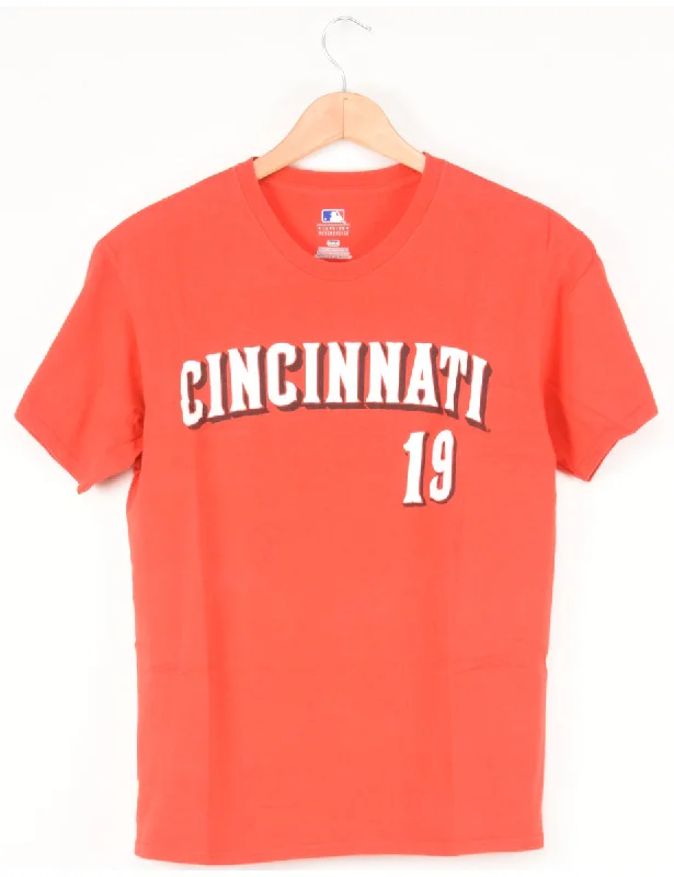 MLB Cincinnati 19 Sports T-shirt - M Handmade Hand-knitted Hand-woven