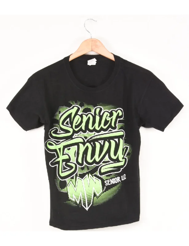 Neon Senior Envy Printed T-shirt - S Iron Safe Non-Iron Wrinkle Free