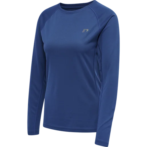 Newline Women's Core Running Long Sleeve T-Shirt Spandex Blend Rayon Blend Denim Blend