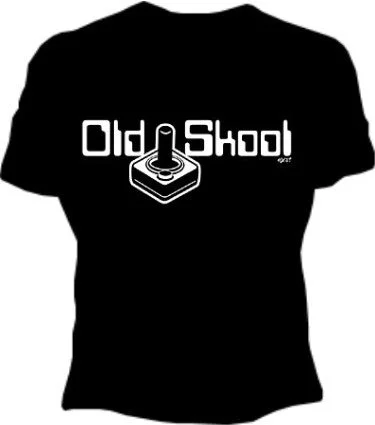 Old Skool Gamers Girls T-Shirt Cotton Fabric Linen Fabric Terry Fabric