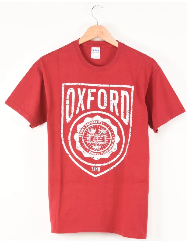 Oxford Printed T-shirt - M Fashionable Trendy Casual