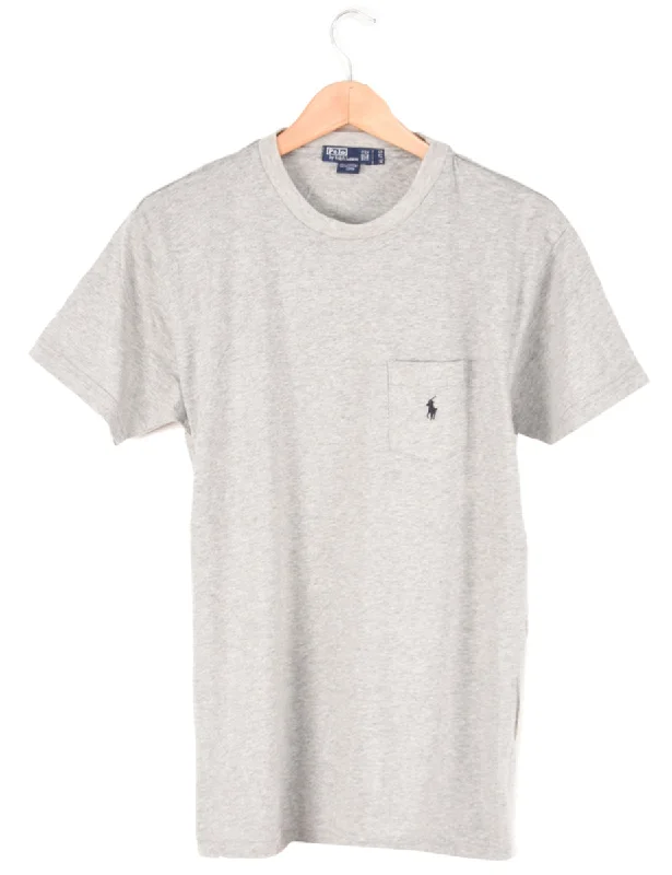 Polo Ralph Lauren Plain T-shirt - M Anti-Pilling Machine Wash Handmade