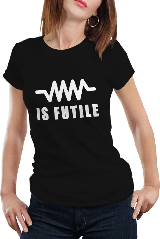 Resistance Is Futile Borg Girl's T-Shirt Faux Fur Fabric Real Fur Fabric Shearling Fabric