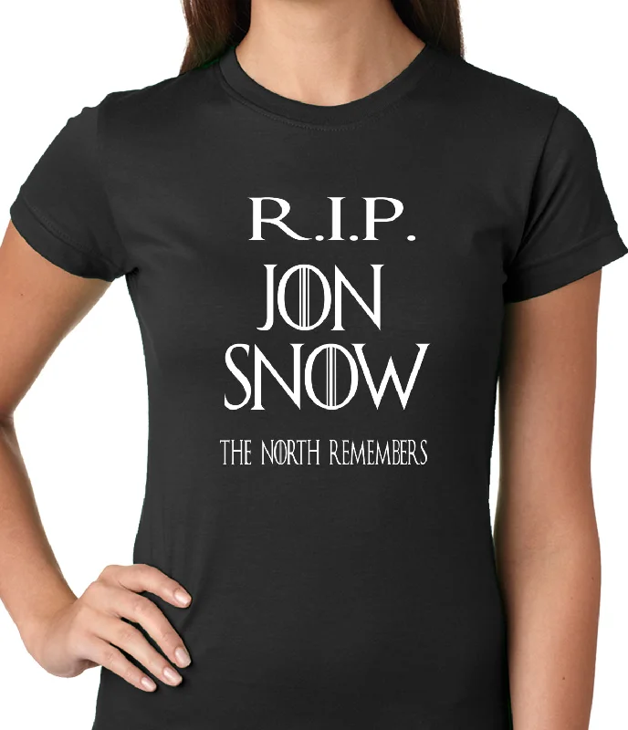 RIP Jon Snow - The North Remembers Ladies T-shirt Cashmere Blend Cotton Blend Poly Blend