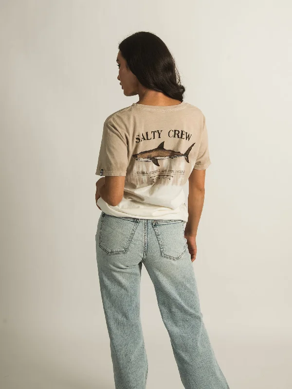 SALTY CREW BRUCE TIE DYE BOYFRIEND T-SHIRT - CLEARANCE Collared T-Shirt Boat Neck A-Line