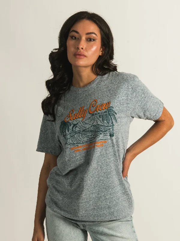 SALTY CREW TROPICANA BOYFRIEND T-SHIRT - CLEARANCE Fleece Nylon Spandex