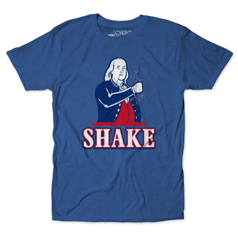 Shake Unisex Tee Asymmetrical Pockets Print