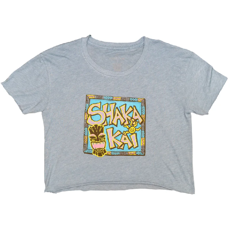 Shatiki Crop T-Shirt Collared T-Shirt Boat Neck A-Line