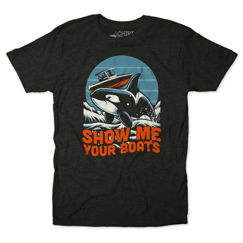 Show Me Your Boats Unisex Tee Terry Blend Velvet Blend Canvas Blend
