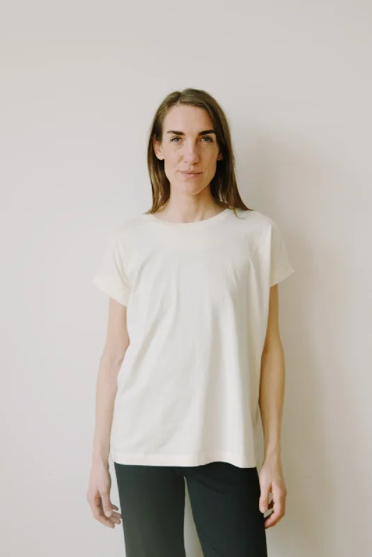t-shirt - idaara - undyed Solid Print Embellished