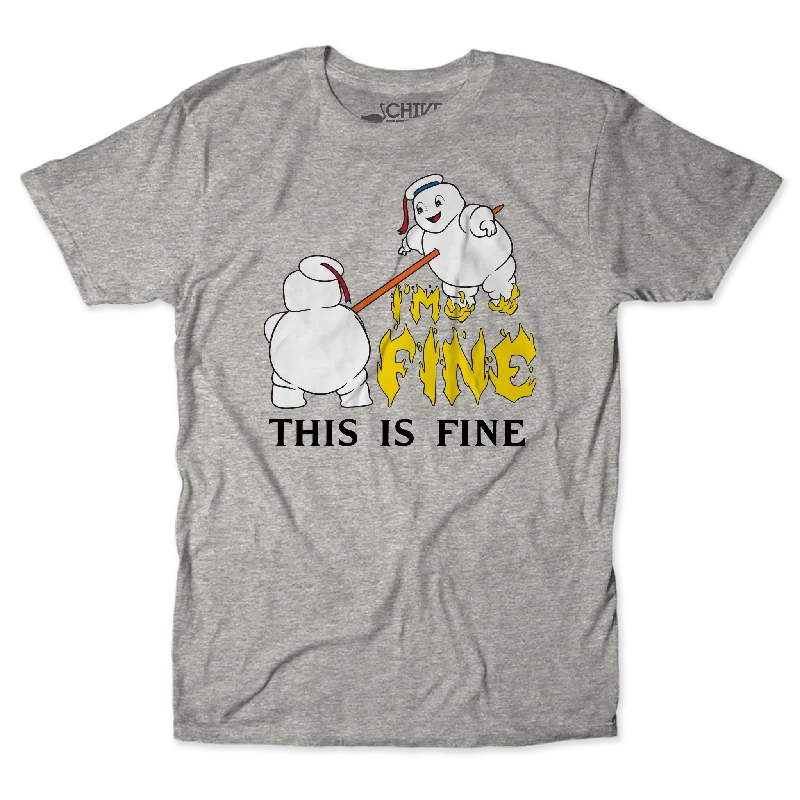 This Is Fine Unisex Tee Knit Fabric Woven Fabric Fleece Fabric