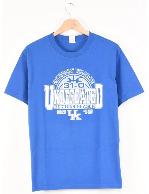 Undefeated Regular Season Printed T-shirt - L Asymmetrical Pockets Print