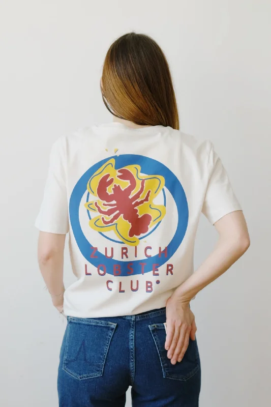 unisex t-shirt - zurich lobster club Silk Blend Satin Velvet