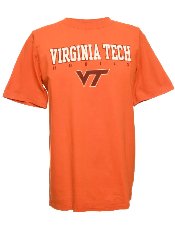 Virginia Tech Printed T-shirt - L Lace Blend Ribbed Blend Corduroy Blend