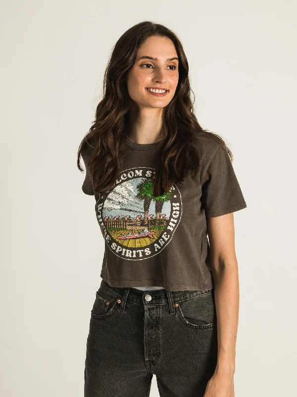 VOLCOM ENTERNET T-SHIRT  - CLEARANCE Collared T-Shirt Boat Neck A-Line