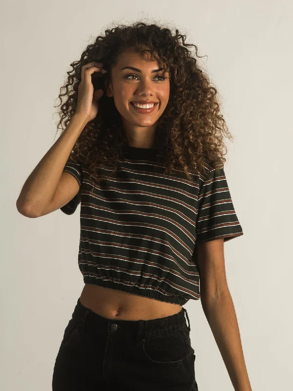 HARLOW MONICA ELASTIC TEE - CLEARANCE Fleece Nylon Spandex