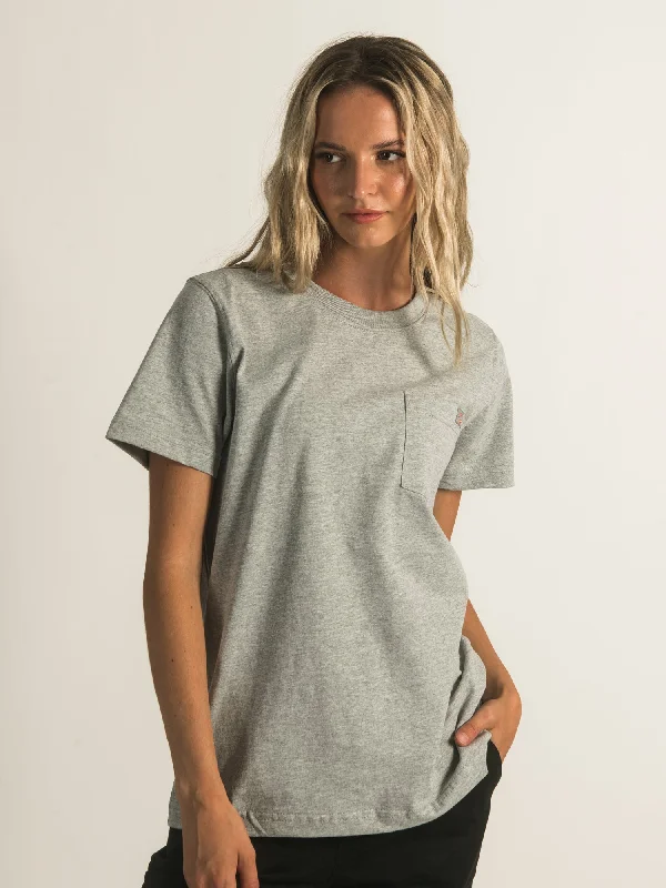 DICKIES SHORT SLEEVE HEAVYWEIGHT POCKET TEE - CLEARANCE Terry Blend Velvet Blend Canvas Blend
