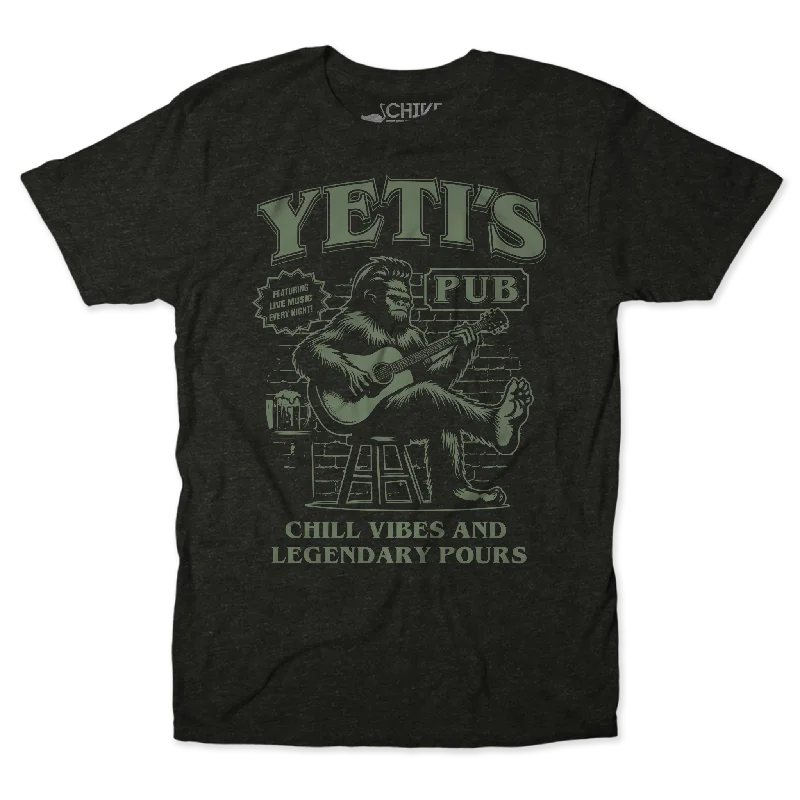 Yeti Unisex Tee Asymmetrical Pockets Print