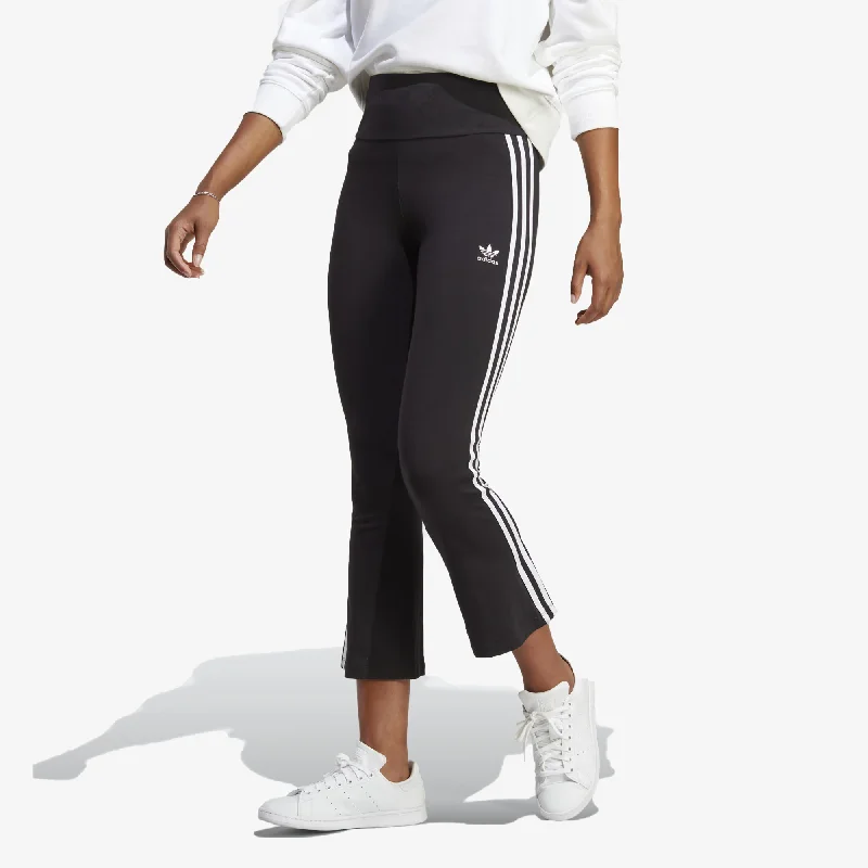 Adidas Originals | ADICOLOR CLASSICS 3-STRIPES 7/8 FLARE LEGGINGS  { BALCK Cozy Ribbed Leggings