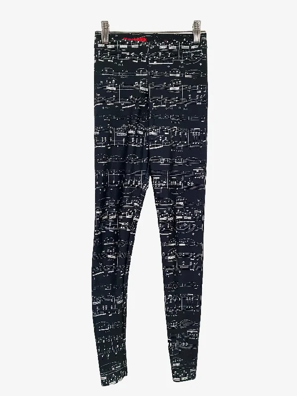 Blackmilk Music Leggings Size XXS Comfortable Slim Fit Leggings