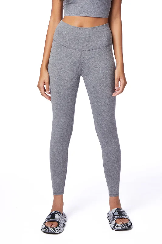 Champion Womens Sport Soft Touch Leggings w/ Pocket - Heather Grey Cozy Fashion Leggings