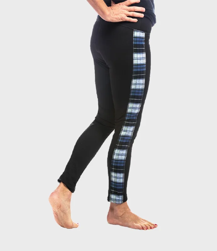 Flannel Leggings - Campbell Comfortable Yoga Tights Leggings