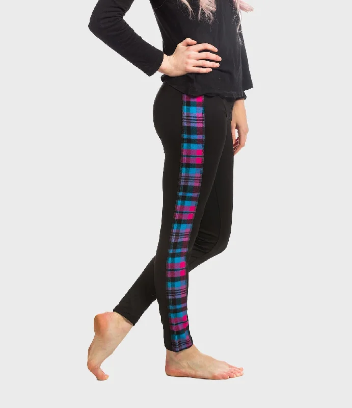 Flannel Leggings - Tropic Trendy Side-Pocket Leggings