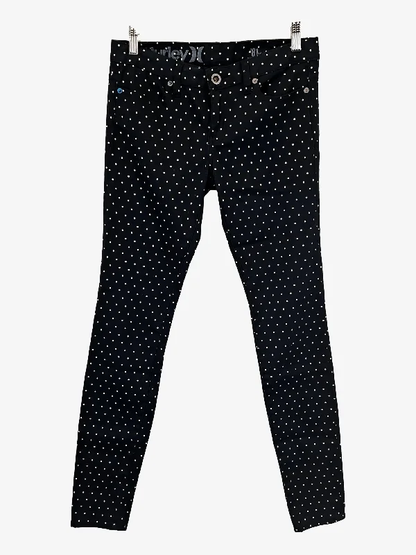 Hurley Classic Dotted Skinny Leggings Size XS Stylish Sweatproof Leggings