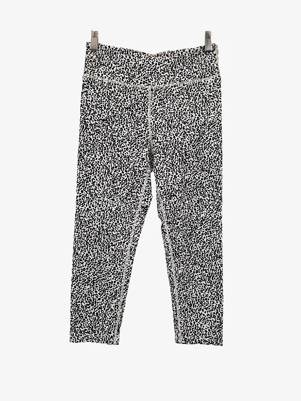 Rockwear Animal Print Cropped Activewear Leggings Size 10 Cozy Warmth Leggings