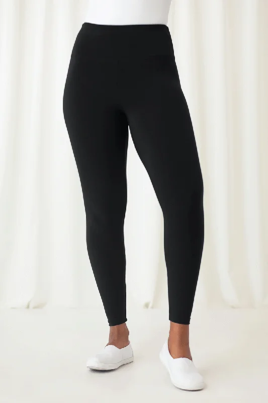 Sympli New Yoke Legging Comfortable Ribbed Waistband Leggings