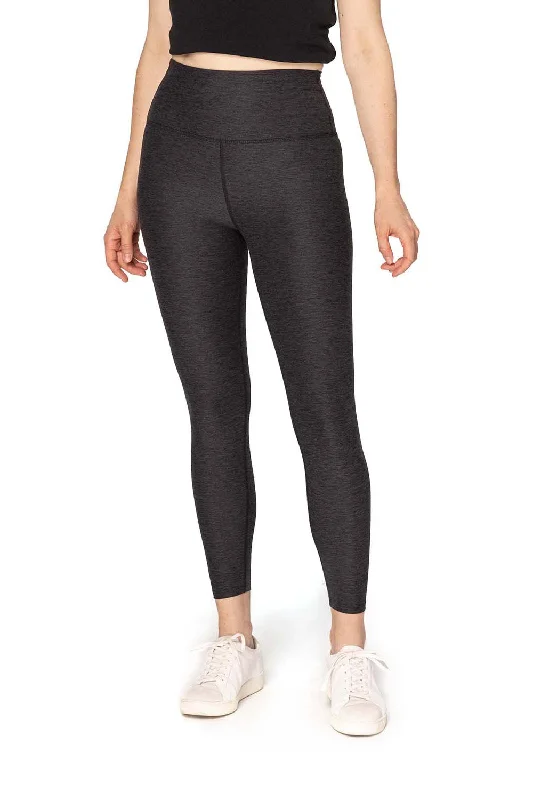 Threadfast Apparel Womens Impact Leggings w/ Pocket - Heather Black Elegant Casual Fit Leggings