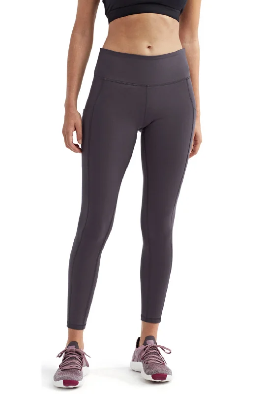 TriDri Womens Performance Leggings w/ Pockets - Charcoal Grey Stylish Sporty Performance Leggings