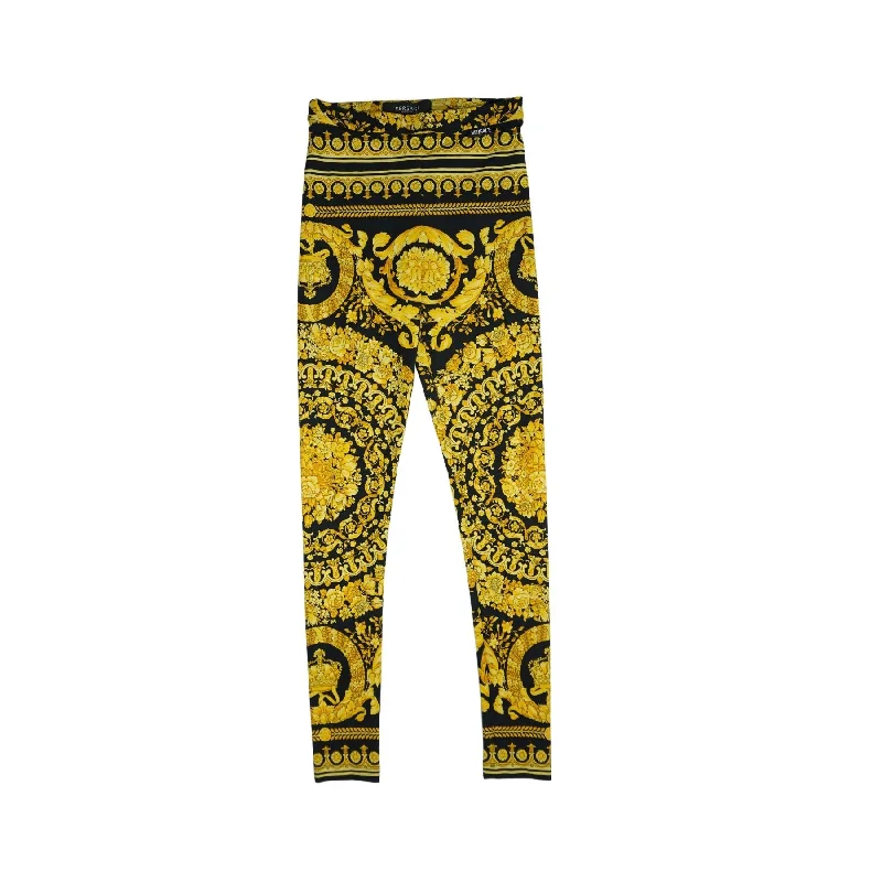 Versace 'Barocco' Leggings - Women's 4 Stylish Winter-Ready Leggings