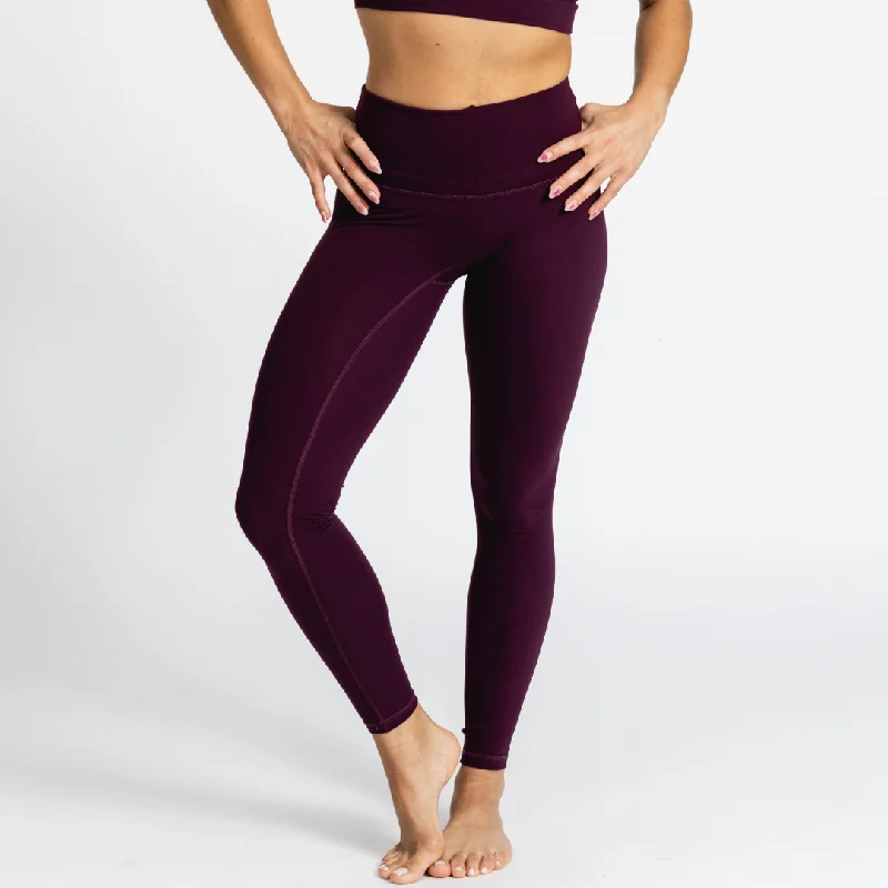 Women's Ascend High Rise 7/8 Leggings | Plum Casual Black Leggings