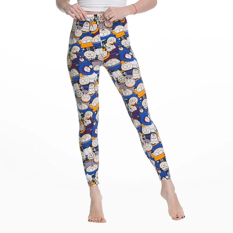 Women's Leggings Slim Digital Cartoon Avatar Printing Simple Large yard Leggings Spring New Women Stylish Yoga Leggings