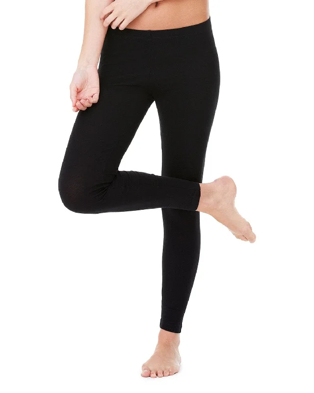 Bella+Canvas Jersey Leggings | Black Fashionable Moisture-Wicking Leggings