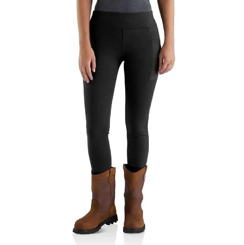 CARHARTT WOMEN'S FORCE LIGHTWEIGHT UTILITY LEGGING BLACK 103609 Stylish Printed Stretch Leggings