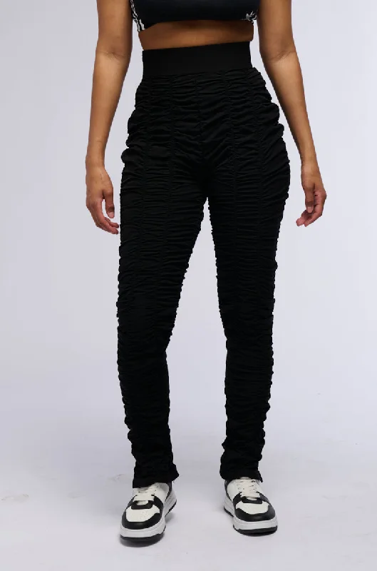 DIANNA HIGH WAIST RUCHED LEGGING Trendy Patterned Leggings