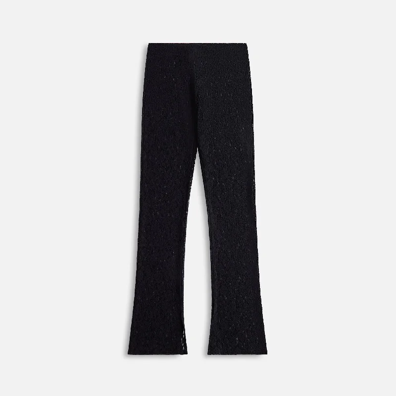 EB Denim Low Rise Lace Legging - Black Lace Stylish Printed Sport Leggings