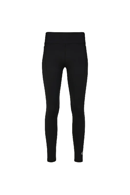 Black Women's Performance Pocket Legging Comfortable Wide-Band Leggings