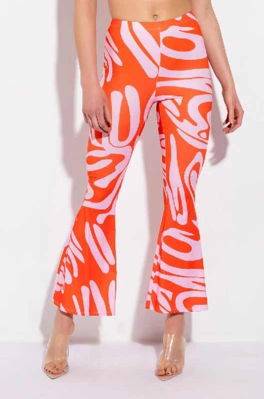 FIRE FLARED LEGGING Fashionable Plus-Size Activewear