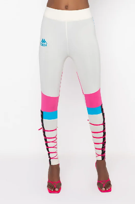 KAPPA WOMENS 90S BEKSI LEGGING Trendy Colorblock Print Leggings