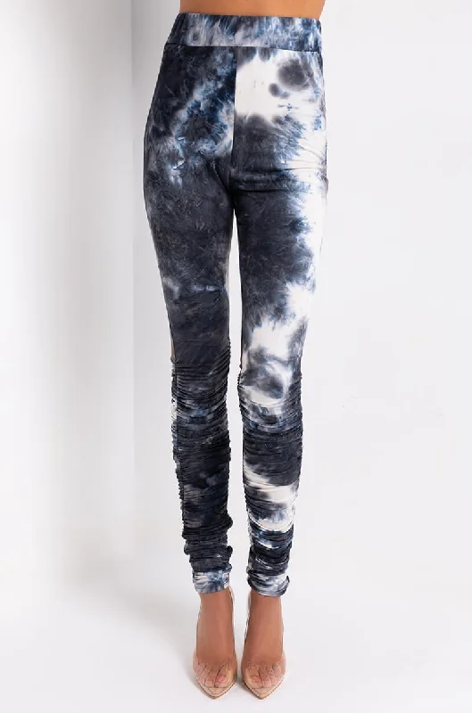 MISS THANG TIE DYE STACKED LEGGING Stylish Ultra Stretch Leggings