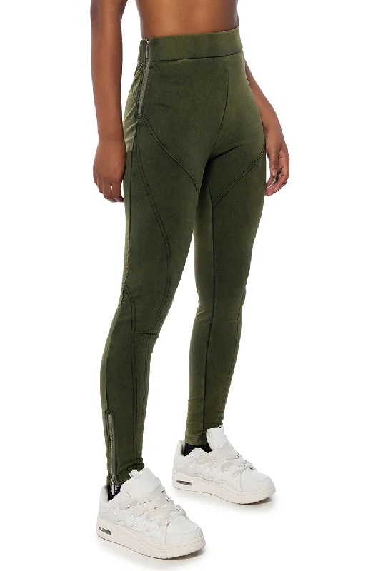 MODEL OFF DUTY HIGH WAIST LEGGING Stylish Side-Stripe Leggings