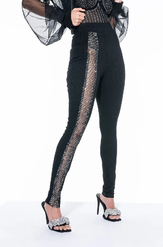 MONTERO RHINESTONE LEGGING Stylish Compression Fit Leggings
