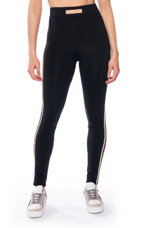PAXTON LUXE CONTRAST TRIM LEGGING Fashionable Sports Leggings
